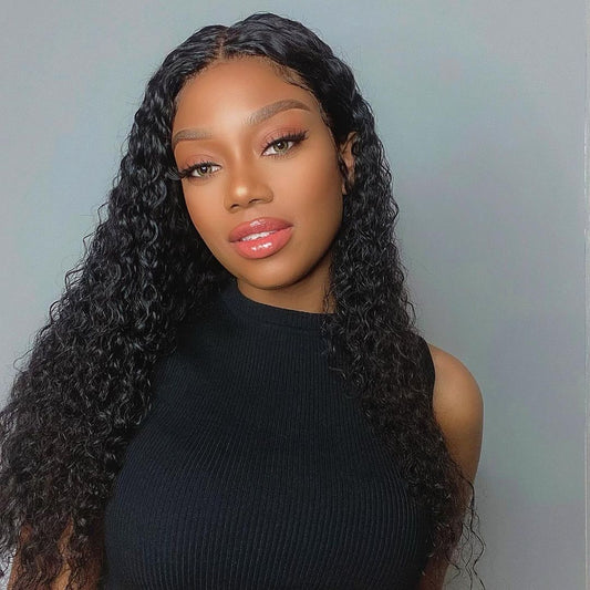 DEEP WAVE HAIR BUNDLES + 13"X4" HD FRONTAL