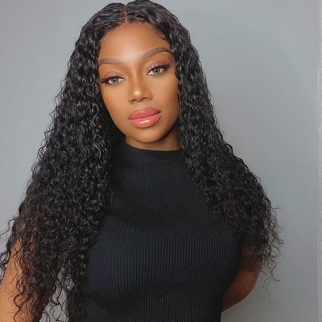 DEEP WAVE HAIR BUNDLES + 13"X4" HD FRONTAL