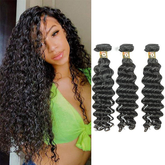 12A Premium Hair 3PSC Deep Wave Raw Hair Bundles