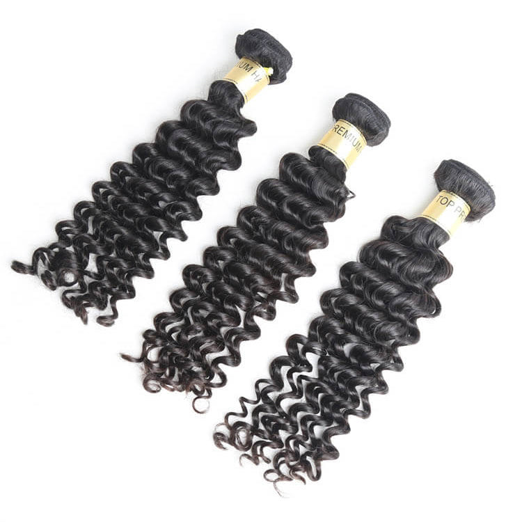 12A Premium Hair 3PSC Deep Wave Raw Hair Bundles