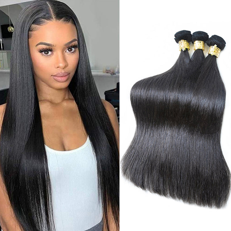 12A Premium Hair 3PSC Straight Raw Hair Bundles