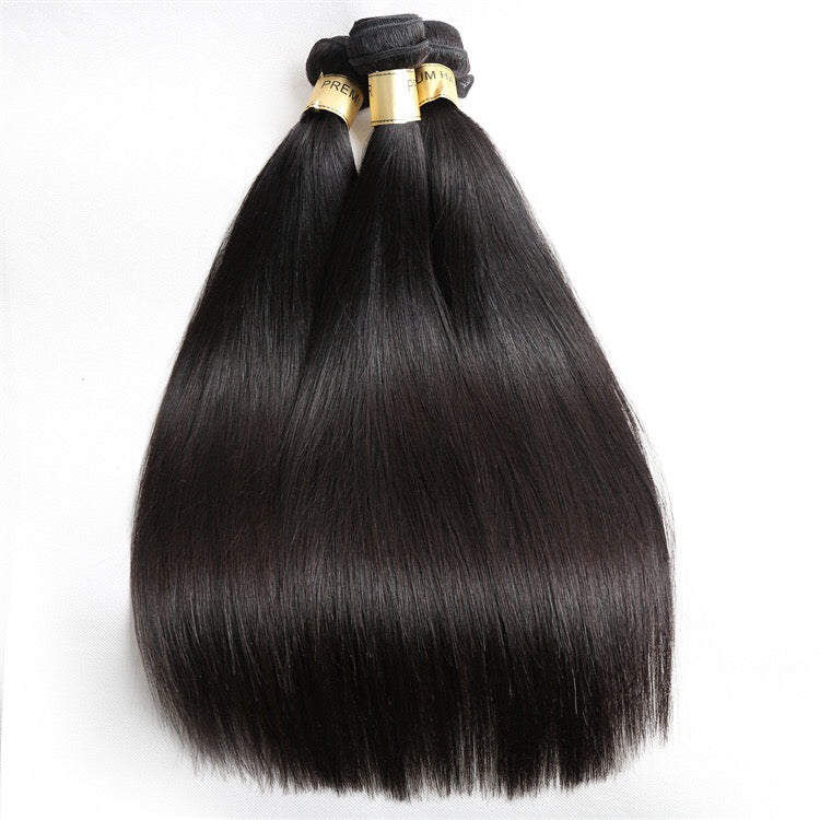 12A Premium Hair 3PSC Straight Raw Hair Bundles