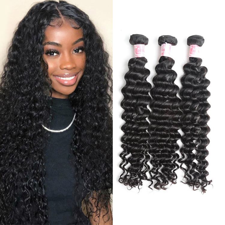 9A Hot Selling 3PSC Deep Wave Human Hair Bundles