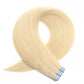 Silky Straight Blonde Tape-Ins