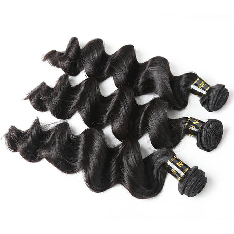 10A Top Selling Hair 3PSC Loose Wave Human Hair Bundles