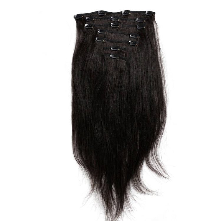 Clip In Hair Extensions Straight Hair 100% Human Hair