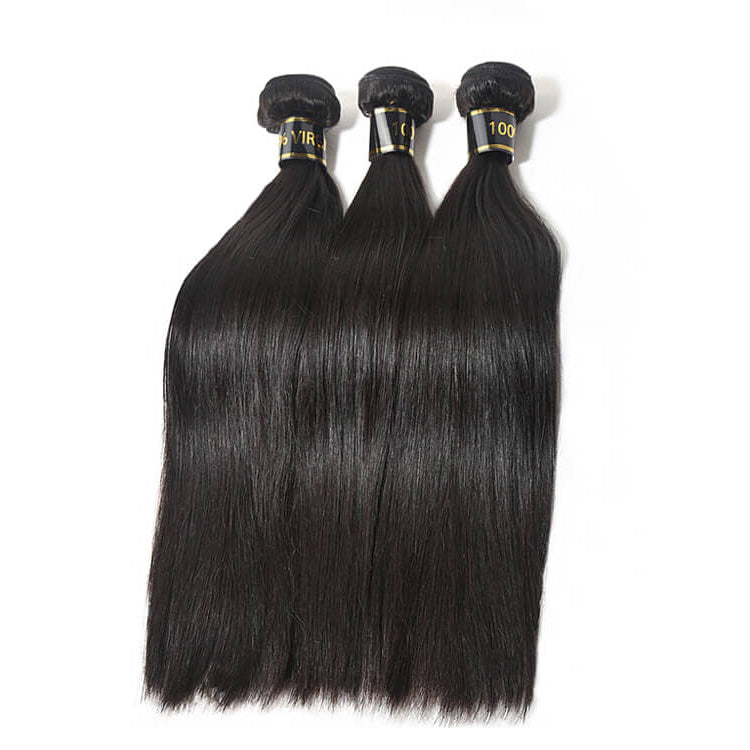 STRAIGHT HAIR BUNDLES + 13"X6" HD FRONTAL